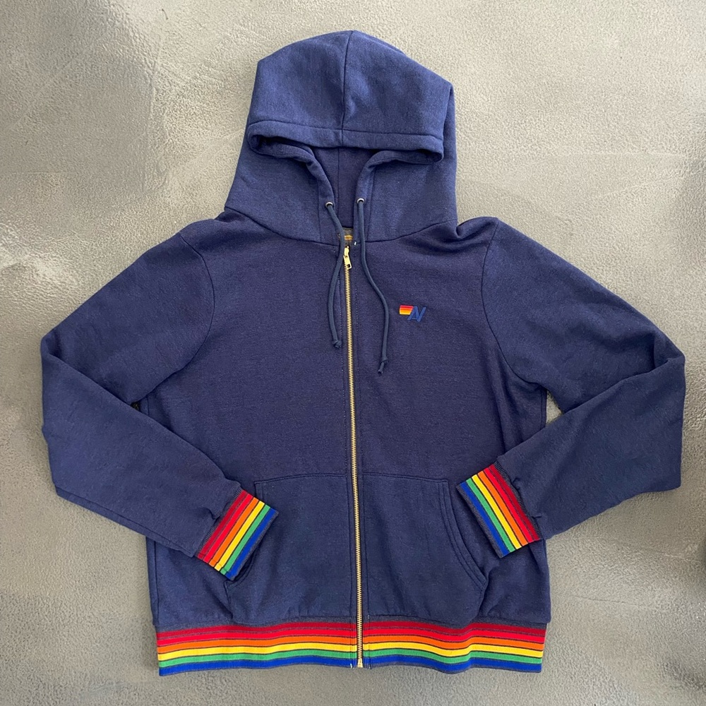 AV Nation Rainbow Unisex Zip Up